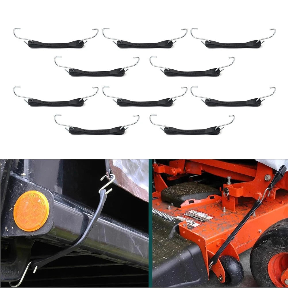 6" Heavy Duty Rubber Tarp Straps Tie Down Bungee Cords With Hooks 10Pcs