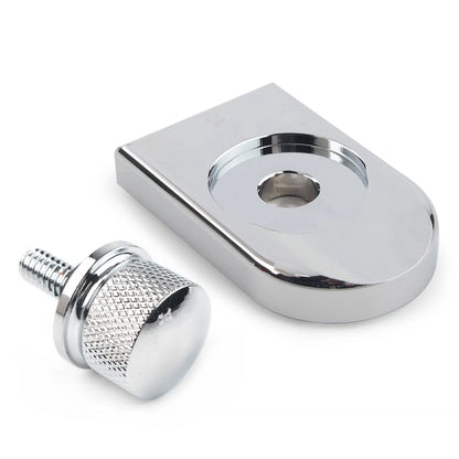 Chrome Rear Fender Seat Bolt Screw Nut Tab Cover for Harley Touring (1996–Up)