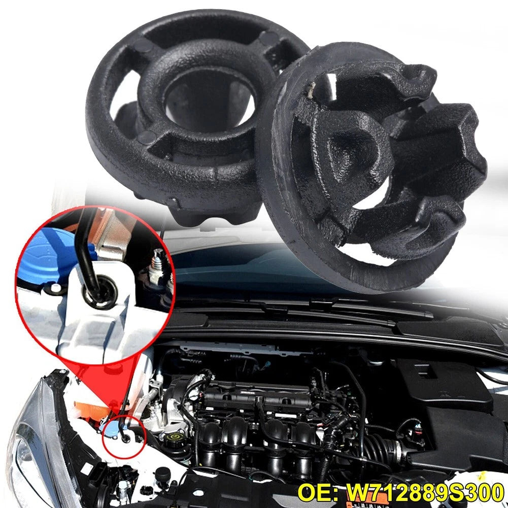2Pcs Hood Support Prop Rod Grommet for Ford Vehicles (Compatible Models)