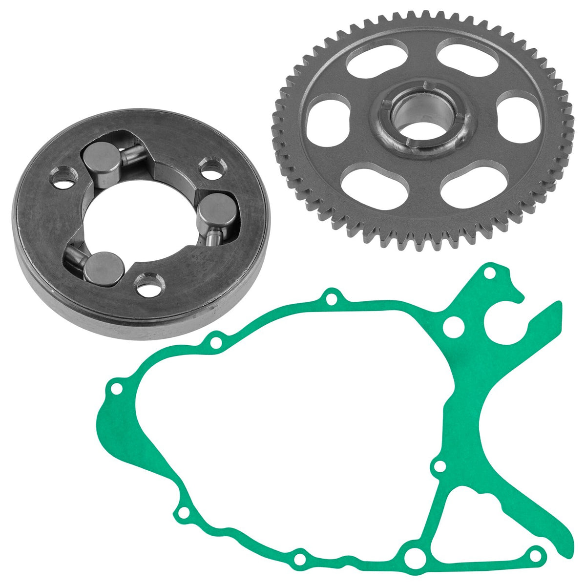 Starter Outer Clutch and Idler Gear Set Replacement for Yamaha TW200 (1987–2017)