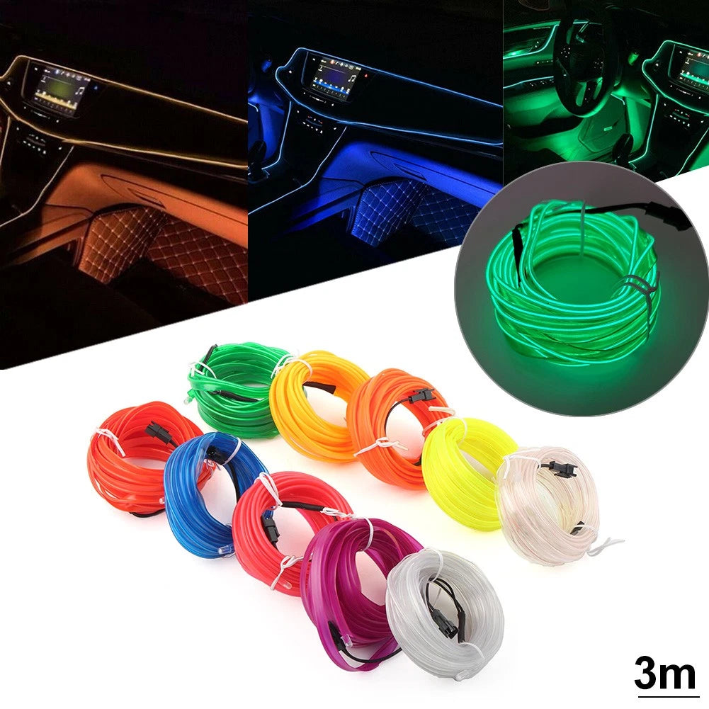 3M LED Car Interior Atmosphere Strip Lights for Universal Use (USB)
