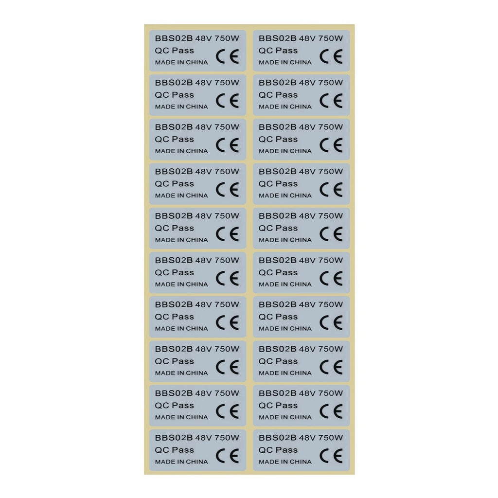 20 Pcs Sticker Set for Bafang Electric Bicycle (Ebike)