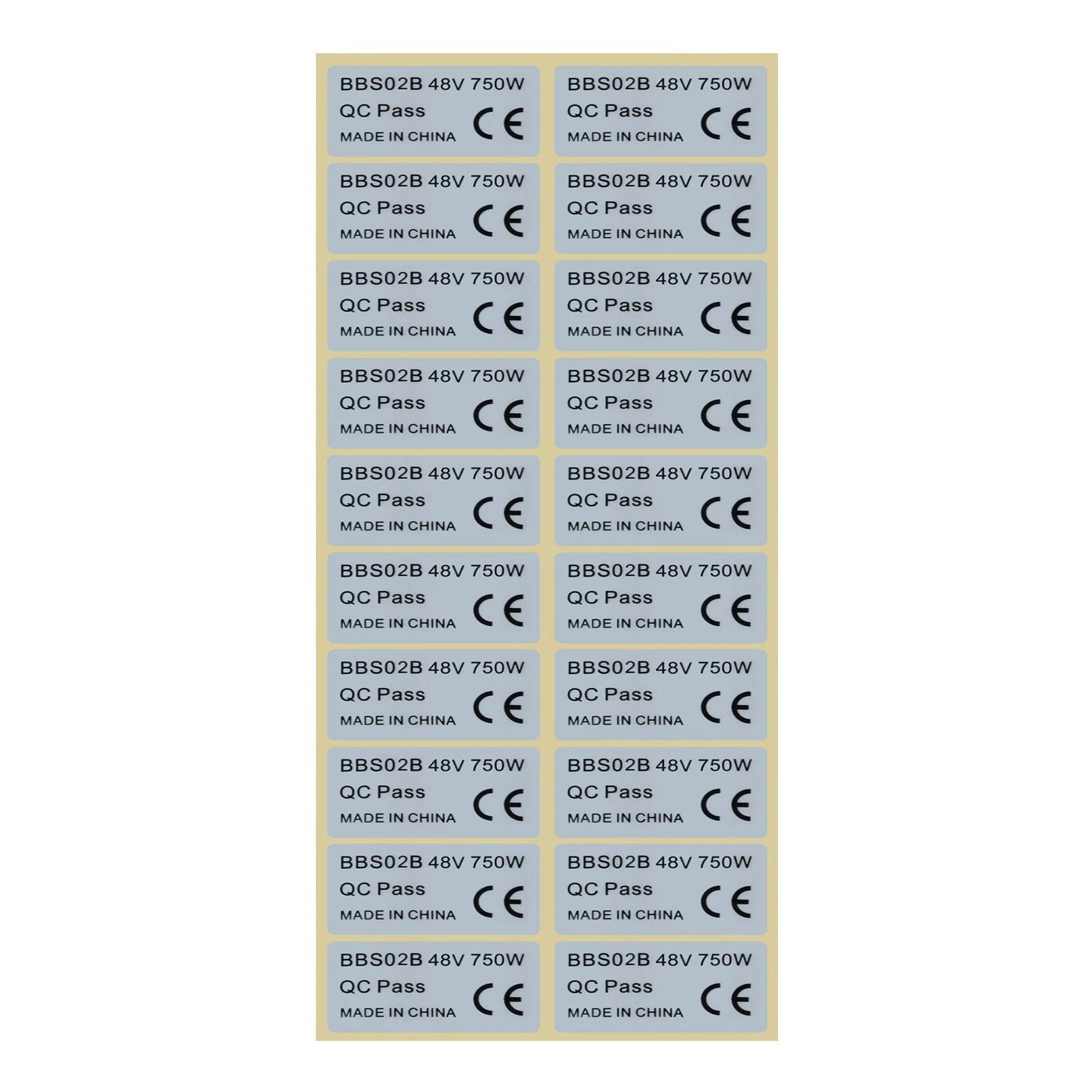 20 Pcs Sticker Set for Bafang Electric Bicycle (Ebike)