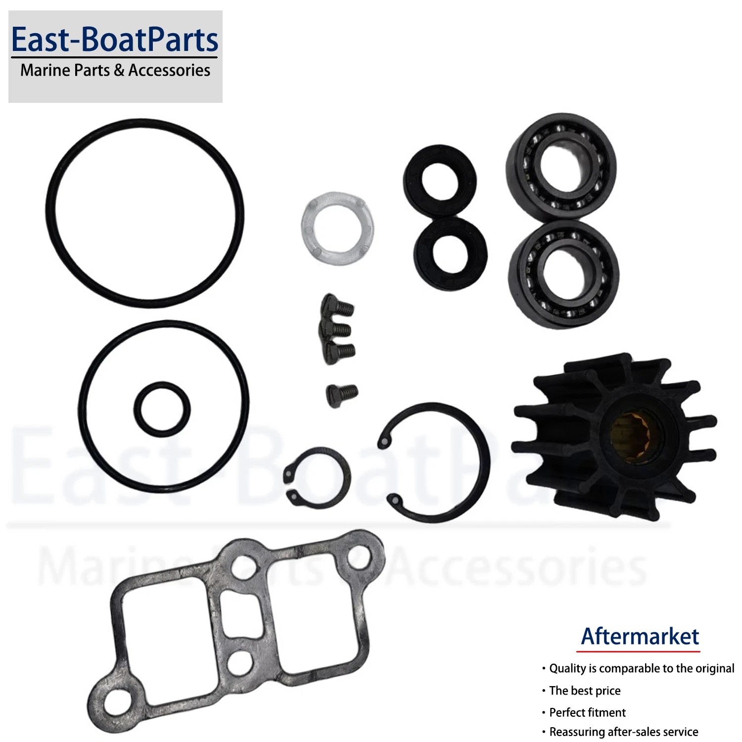 Major Repair Kit for Johnson Raw Water Pumps (10-24493, 10-24493-01, 10-24493-02)