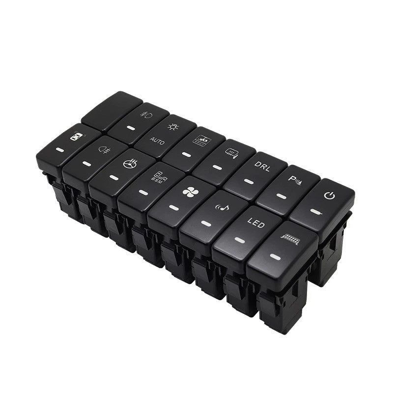 Green LED Light Bar Dashboard Control Switch for Honda Accord (2003–2007)