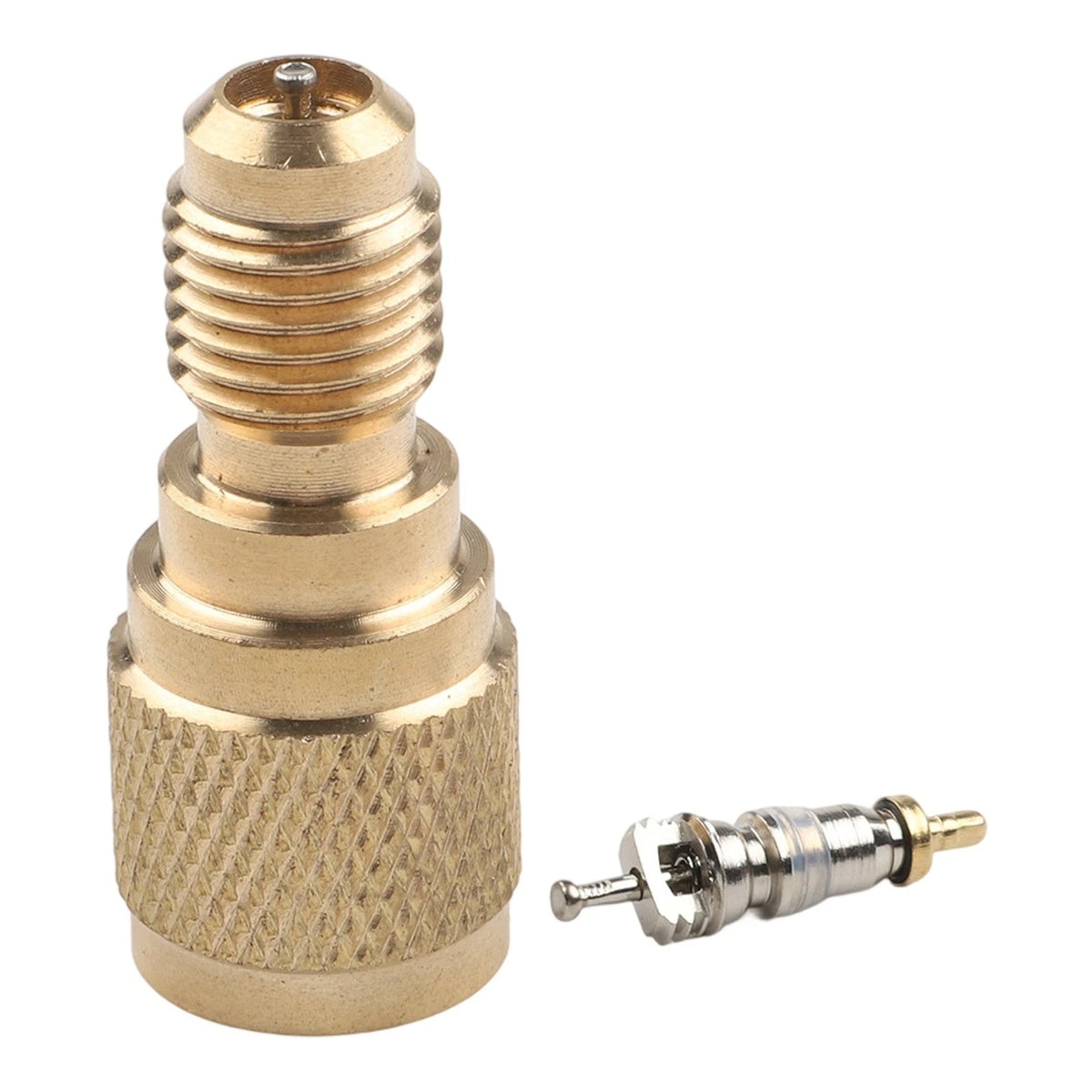 R410A Mini Split AC HVAC Adapter for Charging & Vacuuming (Brass)