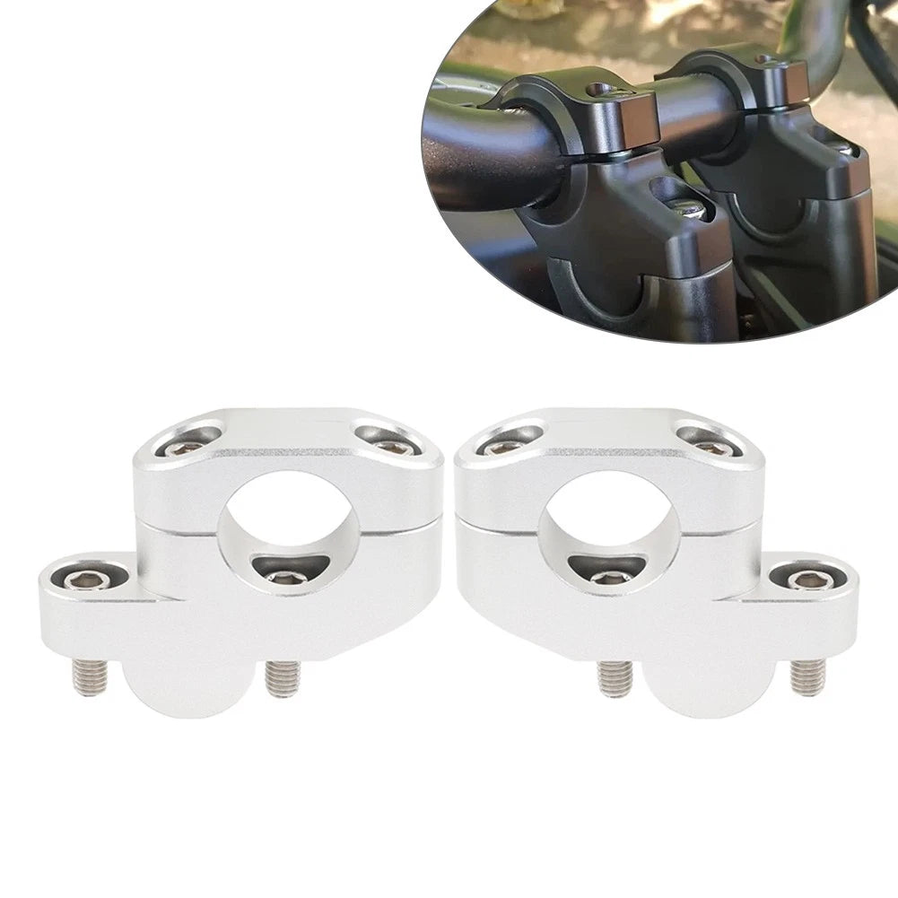 1" 25mm Offset Handlebar Clamp Mount Riser for Honda Suzuki Yamaha