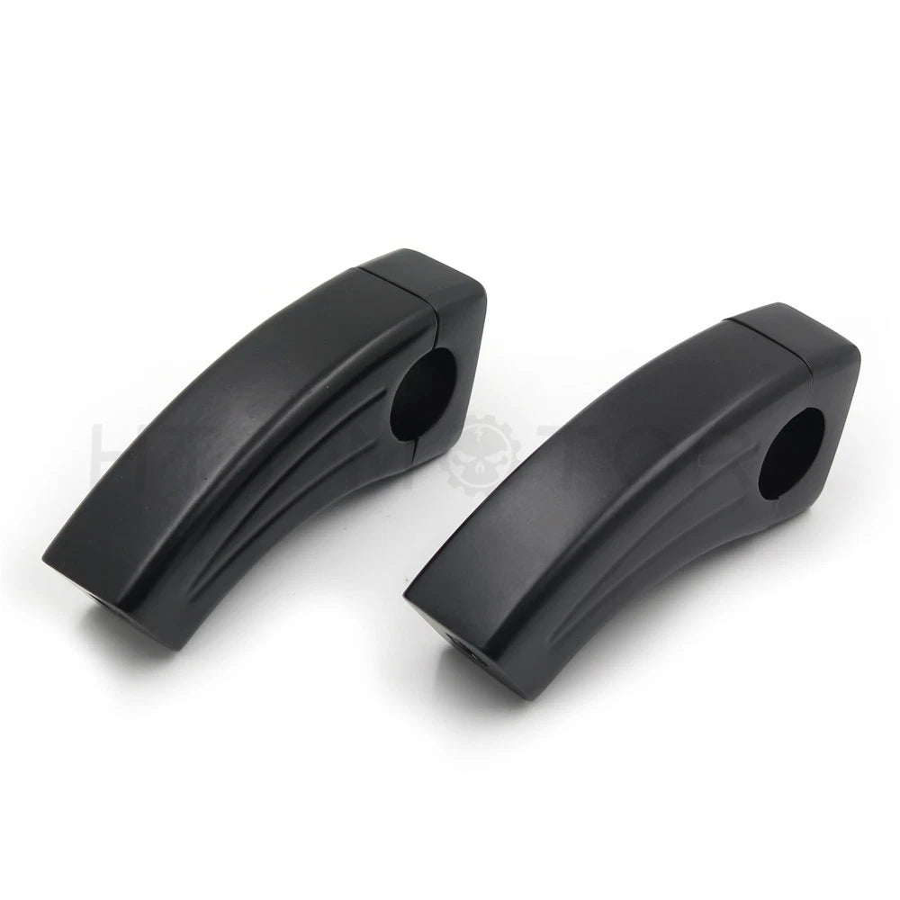 Pair of 3.5" Tall Black Handlebar Risers for