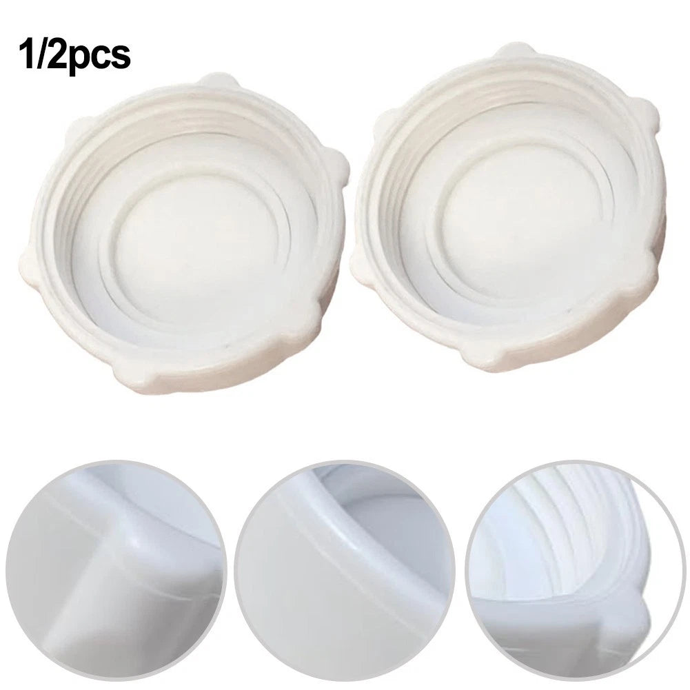 White Drain Valve Cap for Pools