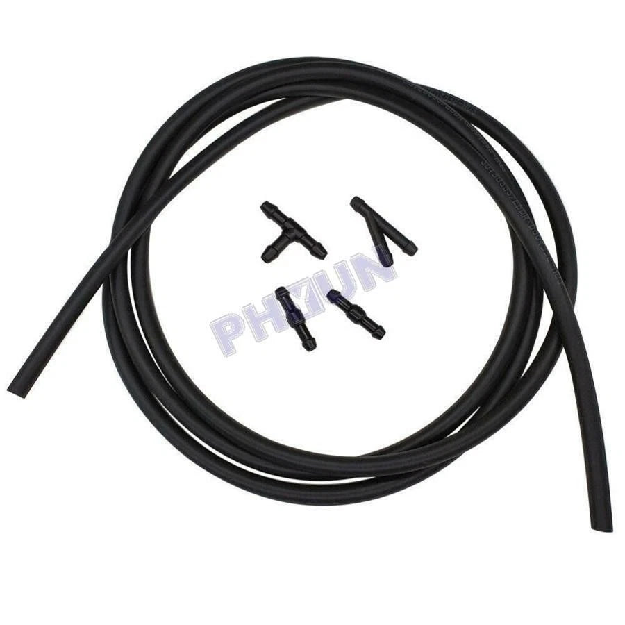 2 Meter Wiper Washer Hose Pipe + Connectors for Windscreen Washer Jet Pump