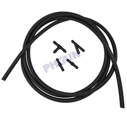 2 Meter Wiper Washer Hose Pipe + Connectors for Windscreen Washer Jet Pump