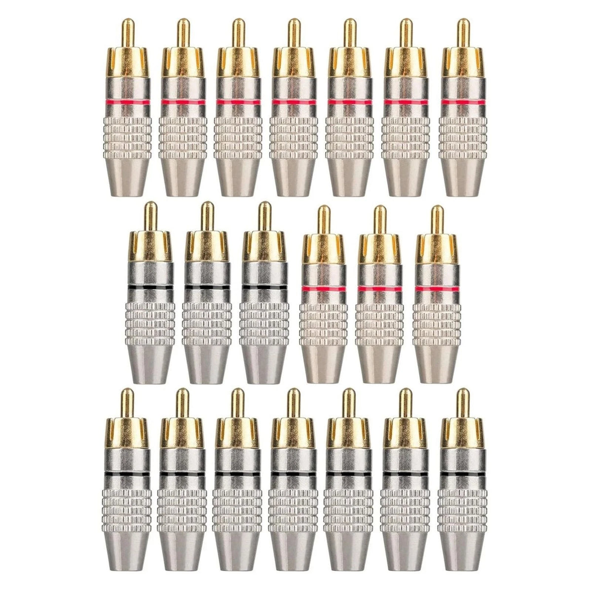 RCA Male Plug Solderless Audio Adapter for Speaker (Universal Fit)