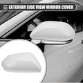 Right Side Mirror Cover Cap Replacement for Toyota Prius 2016–2019 ABS White