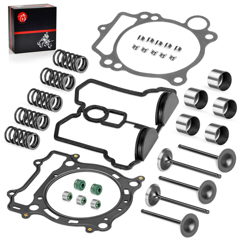 Cylinder Head Exhaust Intake Valve & Spring Gasket Kit for Yamaha YFZ450 YZ450F (2004–2023)
