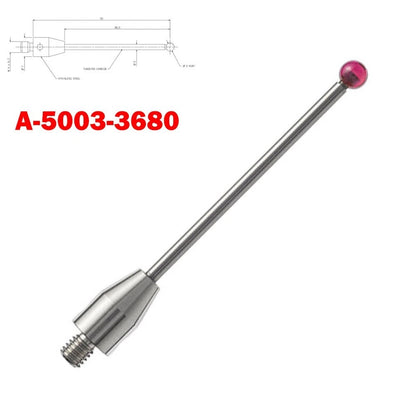 3mm Tip CMM Probe Accessories for Ceramic and White Steel