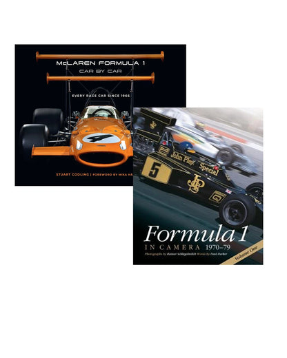 Set of 2 McLaren Formula 1 Car In Camera Books (1970–1979)