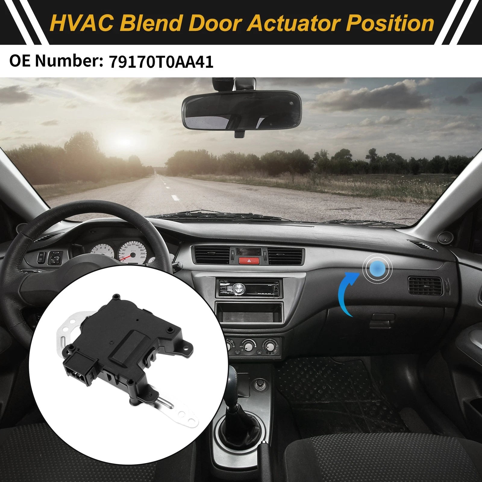 HVAC Heater Blend Door Actuator Replacement for Acura ILX (2013–2018)