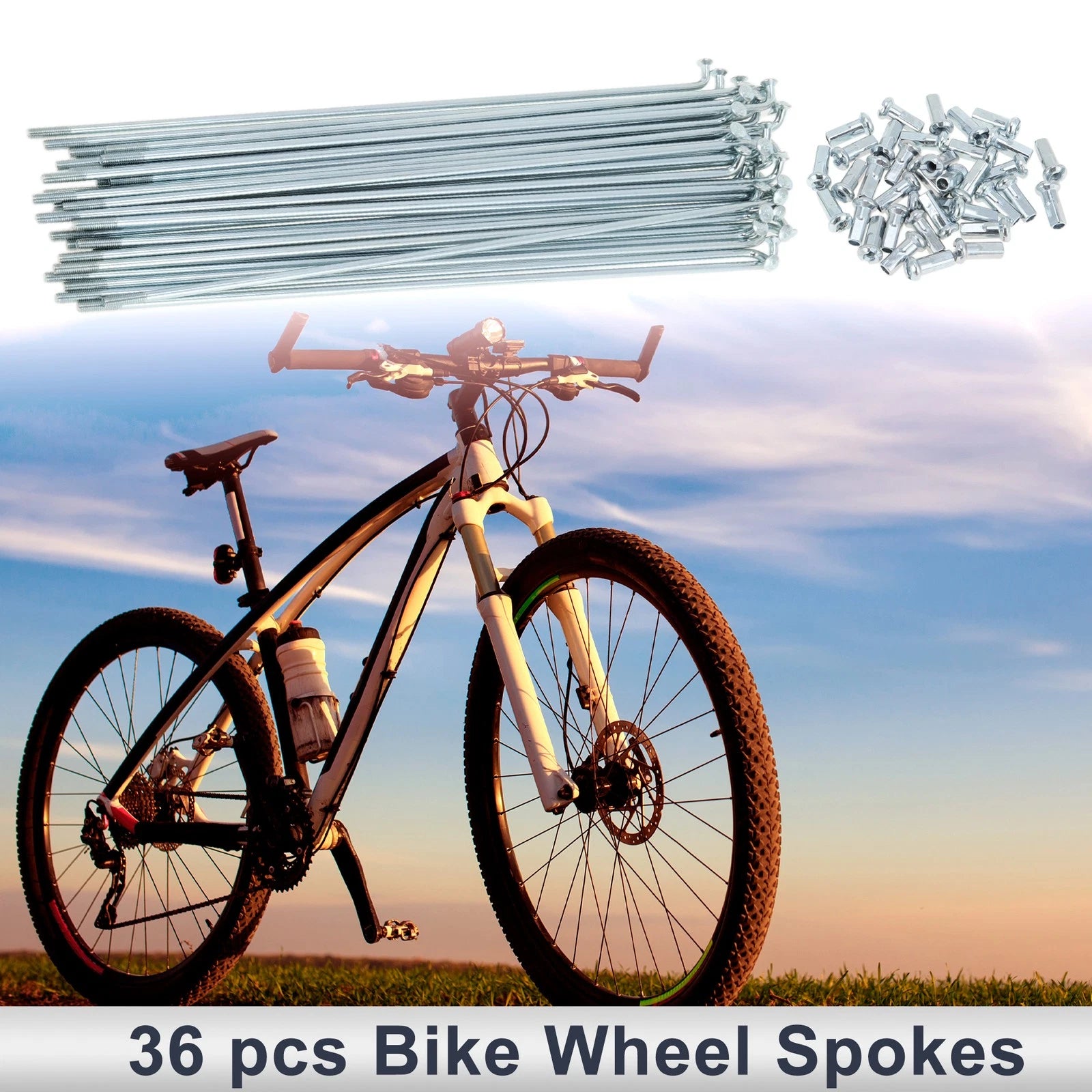 Bicycle Spokes Nipple Replacement 12G 191mm for All Makes Models (1900–2099)