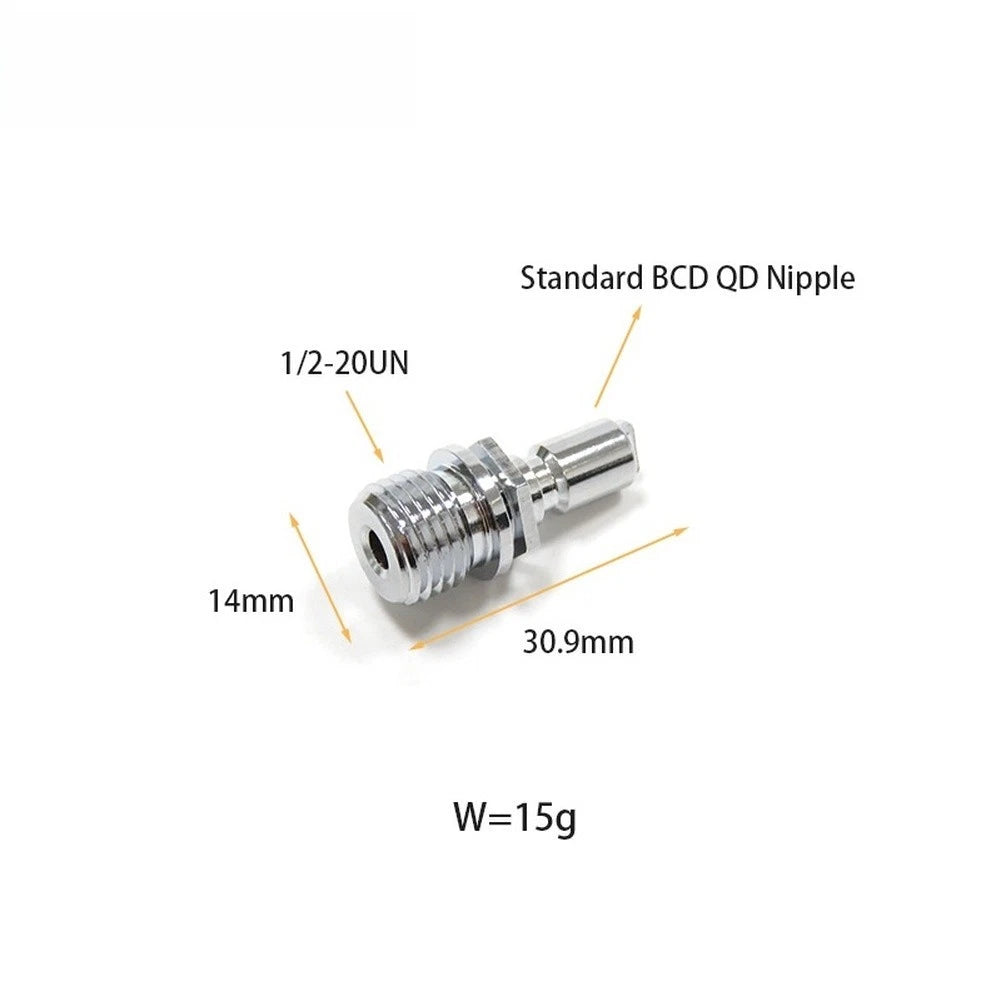 1/2 20UN Silver Nipple Adapter for Quick Disconnect Air Tool