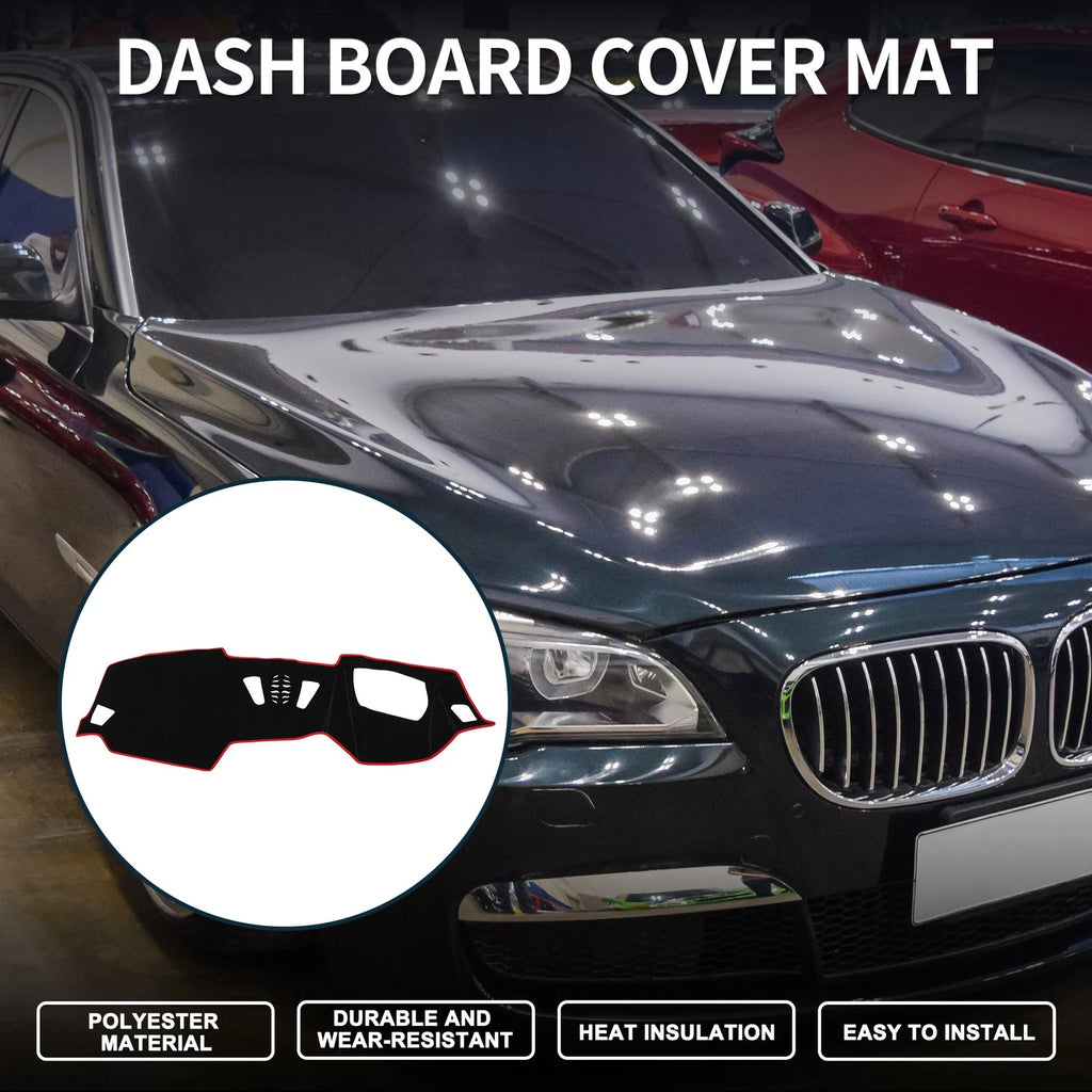 Dashboard Dash Cover Mat for BMW 4 Series 2021 Sun Protector Pad Black Red