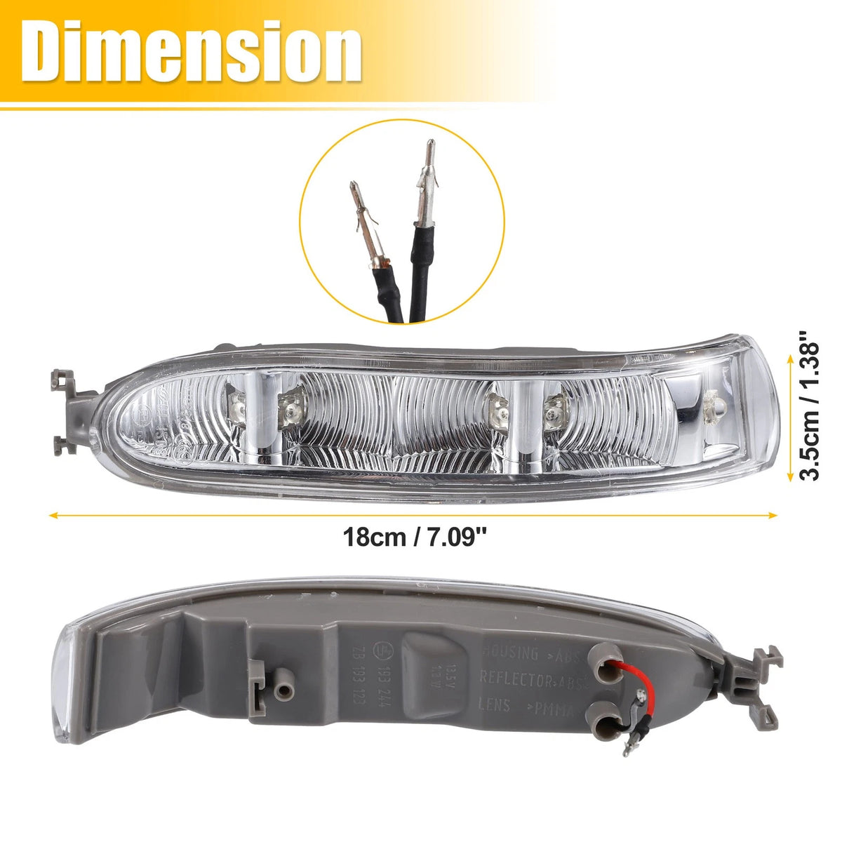 LED Side Mirror Turn Signal Light Left for Mercedes-Benz CLK320 CLK350 (2004–2009)
