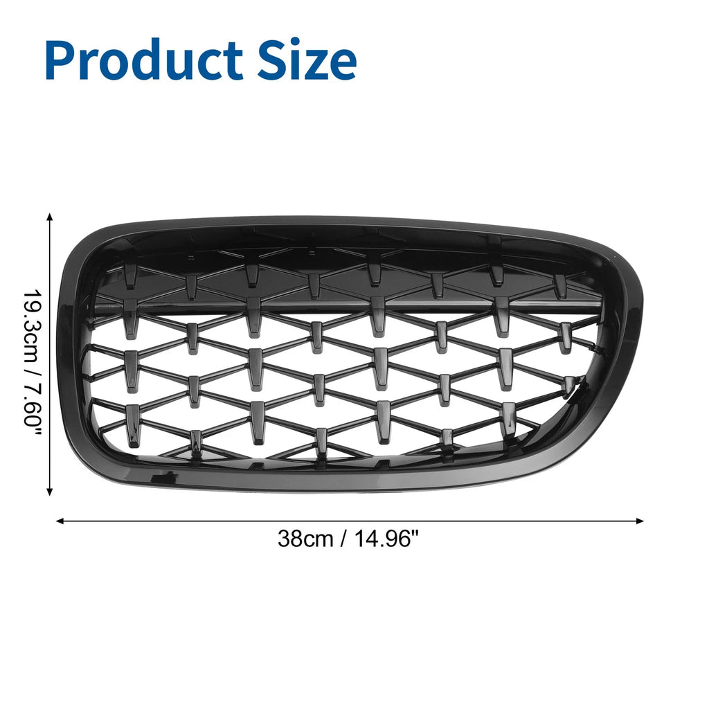 Front Hood Bumper Grille Grill Replacement for BMW 528i 535i 550i (2011–2020)