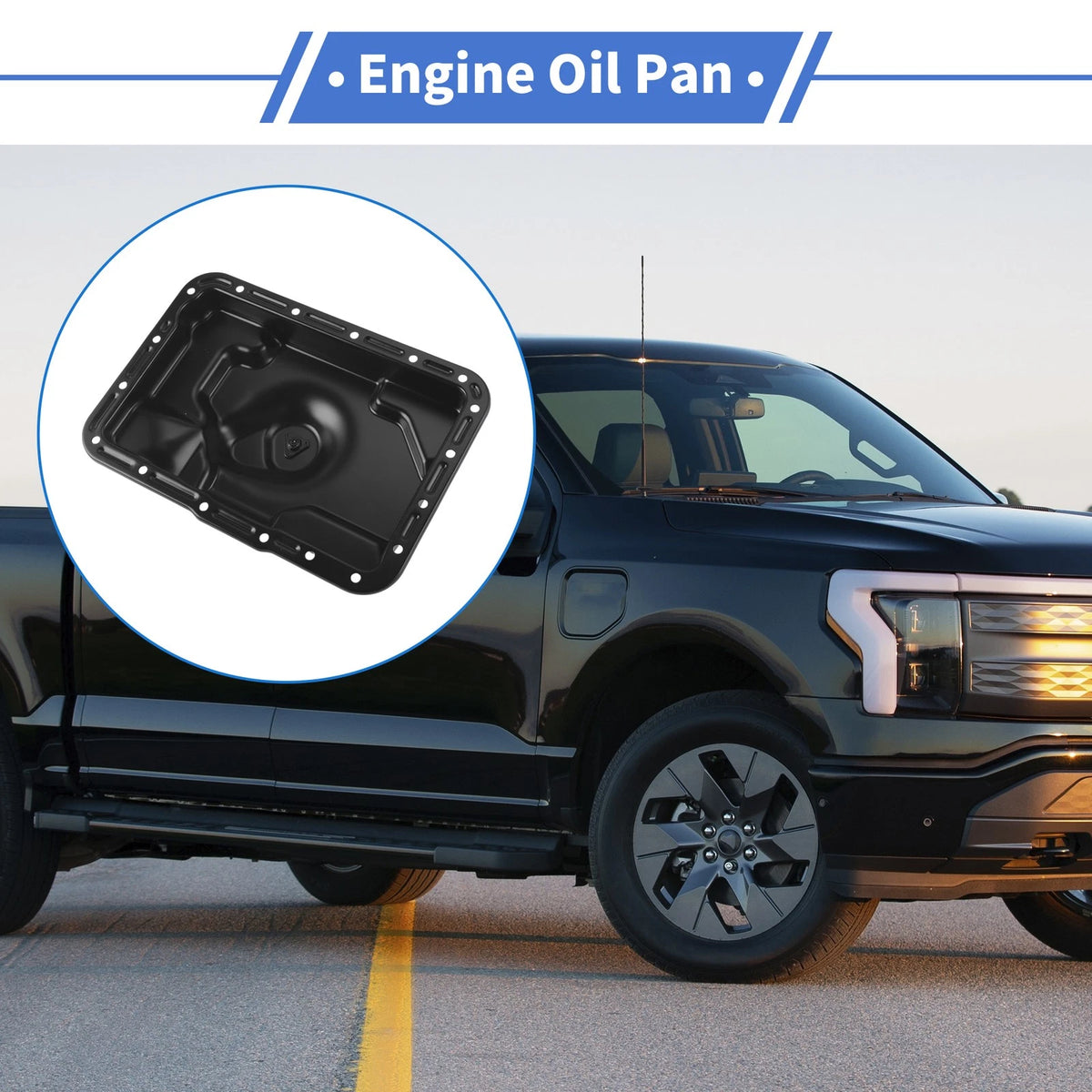 Engine Oil Pan for Ford Explorer (1991–2001) No.F69Z7A194BA Iron Black