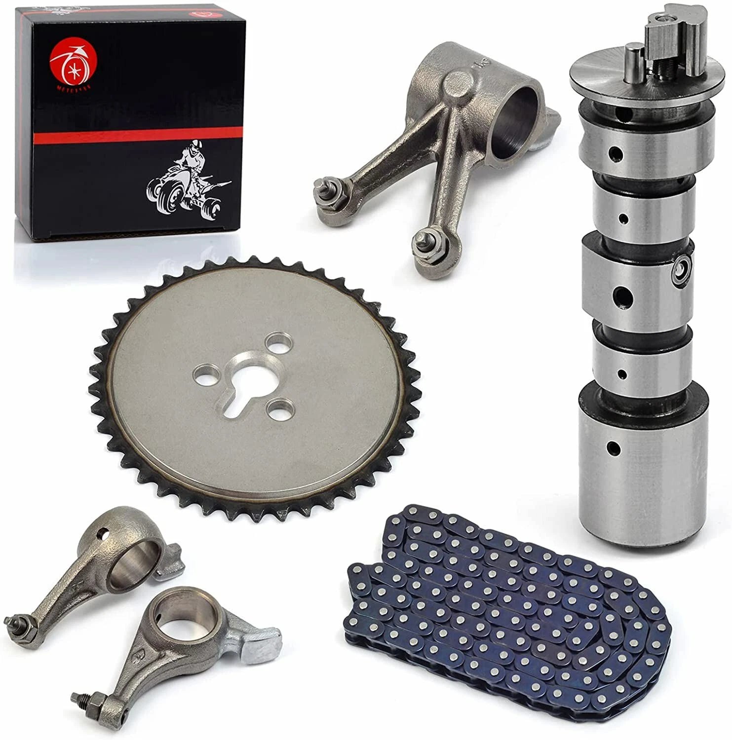 Cam Timing Chain Rocker Arm Camshaft Gear Kit for Polaris Sportsman 400 450 500 (2000–2009)