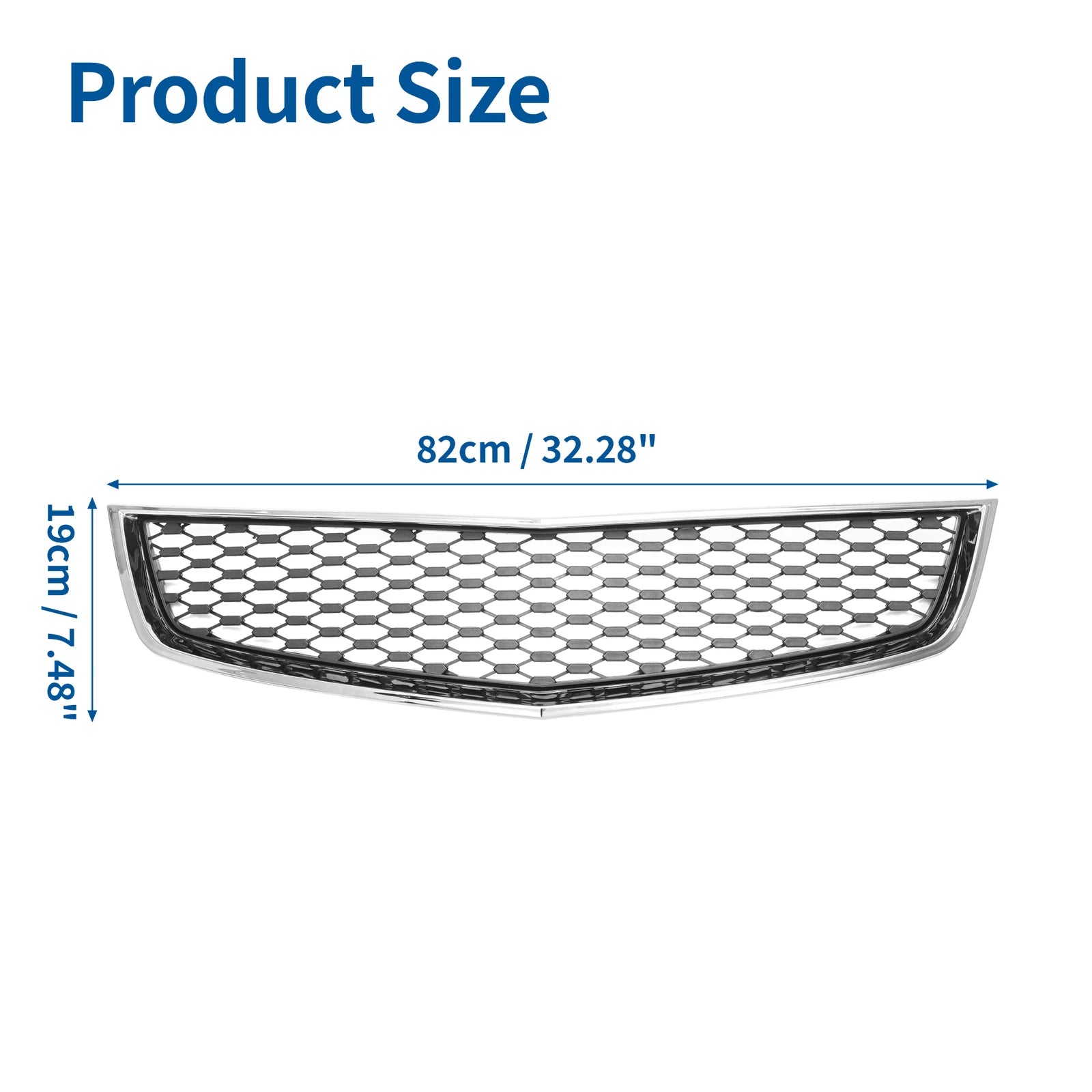 Front Lower Bumper Grille for Chevrolet Equinox (2010–2015) Chrome
