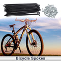Bicycle Spokes Nipple Set 131mm Steel Black Universal for Universal (—)