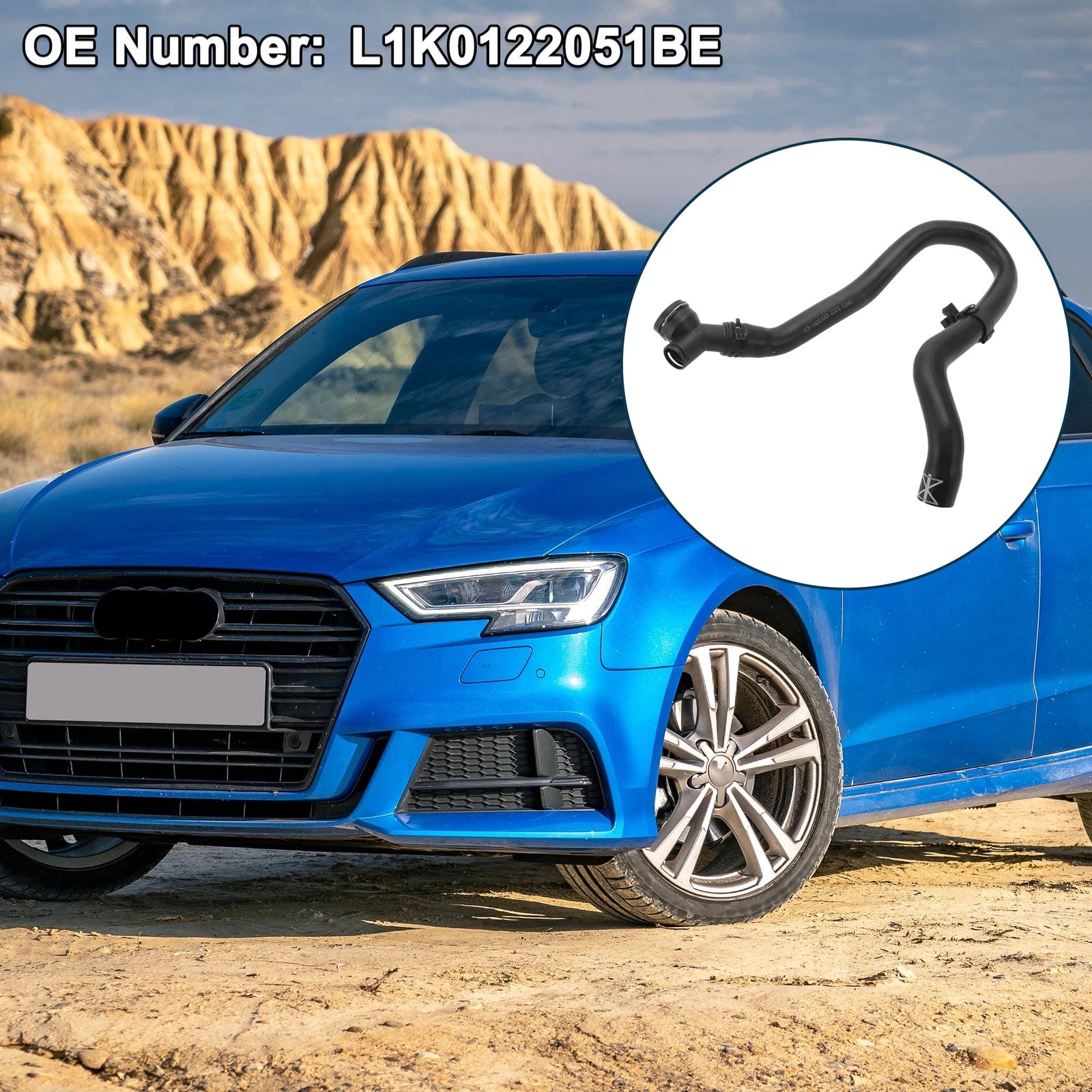 Radiator Hose Coolant Tube Replacement for Audi A3 (2010–2016)