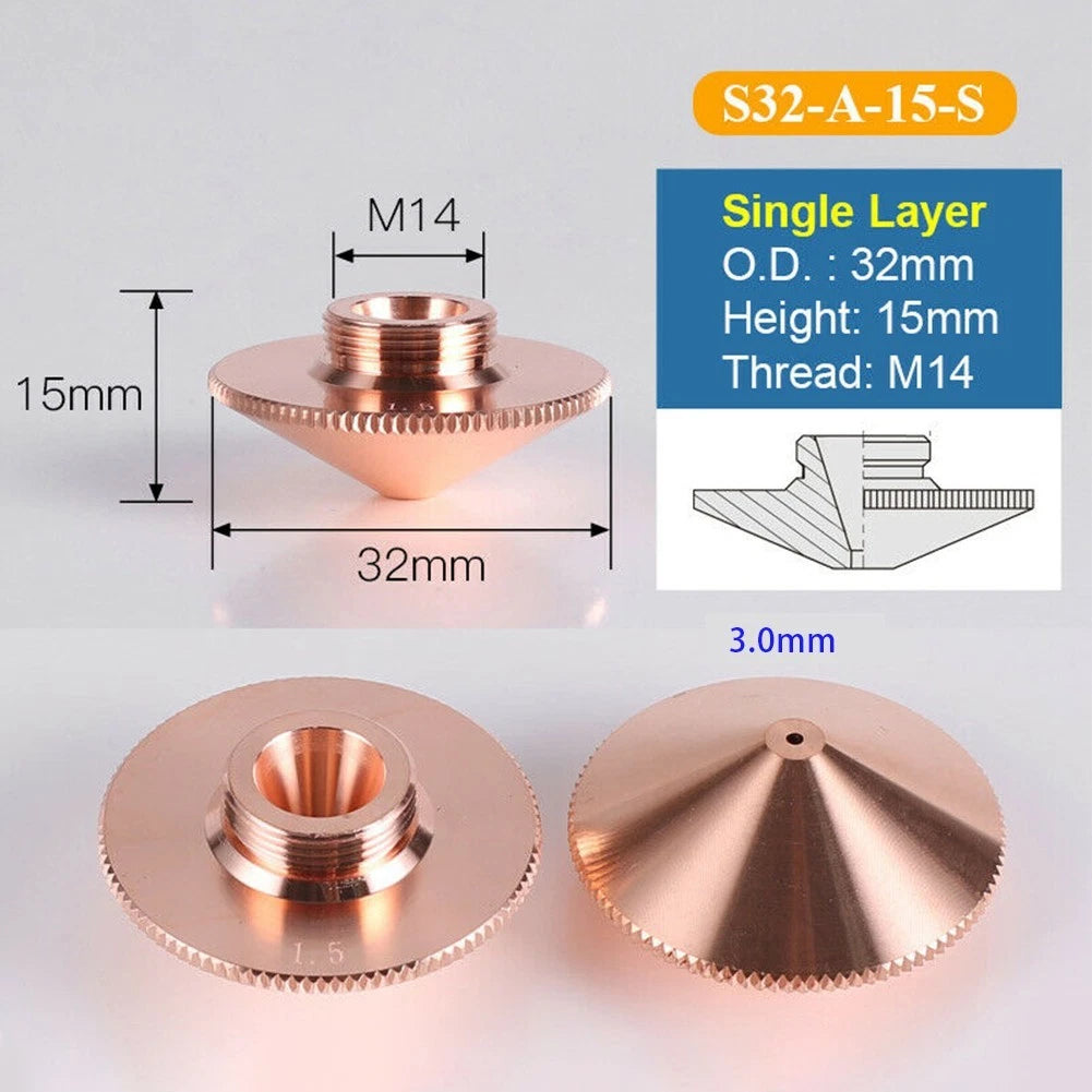 Cleaver Nozzle 32mm for Fiber Jet Cutting Solution