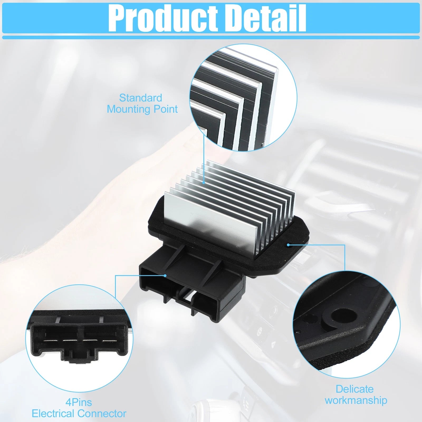 HVAC Heater Blower Motor Resistor Replacement for Toyota 4Runner (2003–2009)