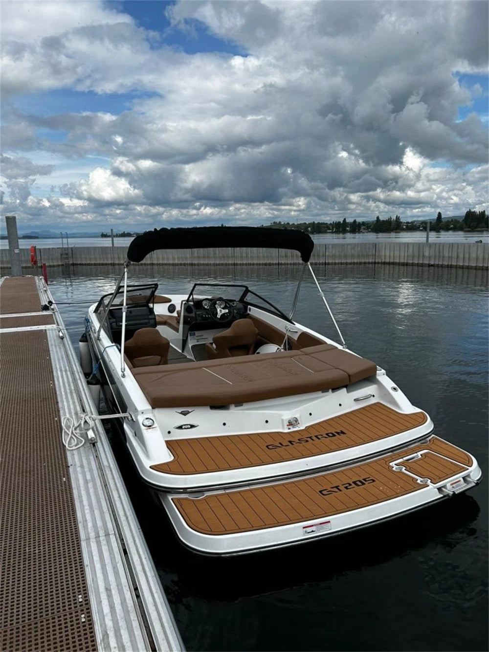 EVA Foam Teak Flooring Mat for Glastron GT205 (2013)