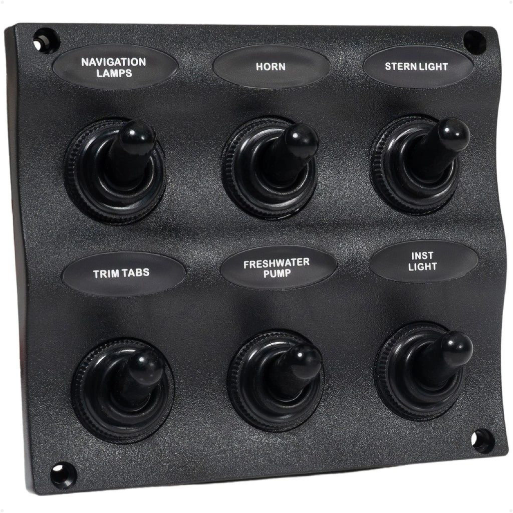 6 Gang Toggle Switch Panel for Marine (FO2652)