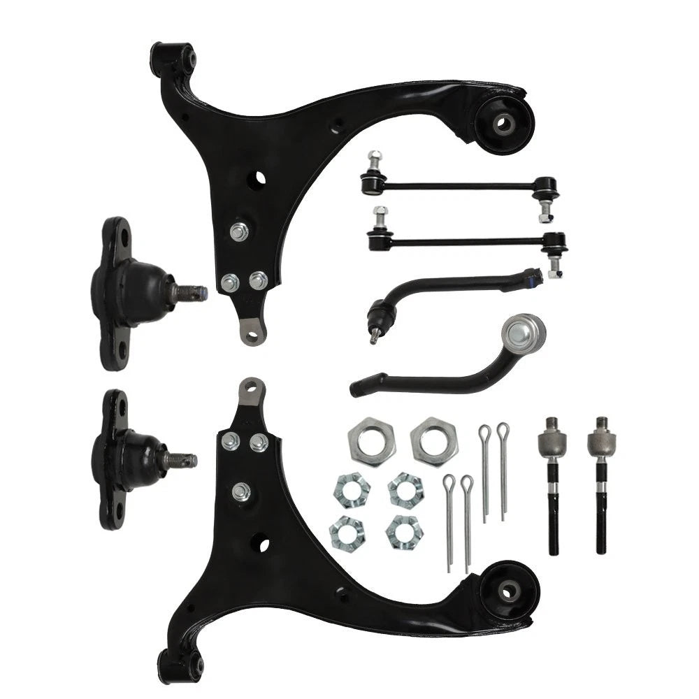 10Pc Front Lower Control Arm Kit for Hyundai Elantra (2007–2012)