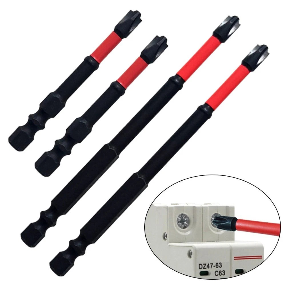 Set of 4 Screwdriver Bits 65mm-110mm for Workshop Equipment