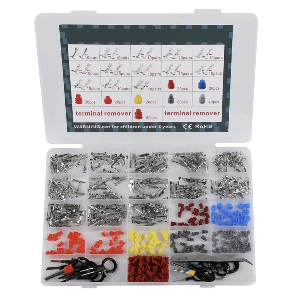 Complete Automotive Connector Pin Set 518pcs with Terminal Removal Tools