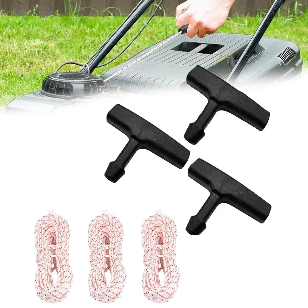 3 Piece Pull Cord Kit for Small Engine Repair (10ft Cord)
