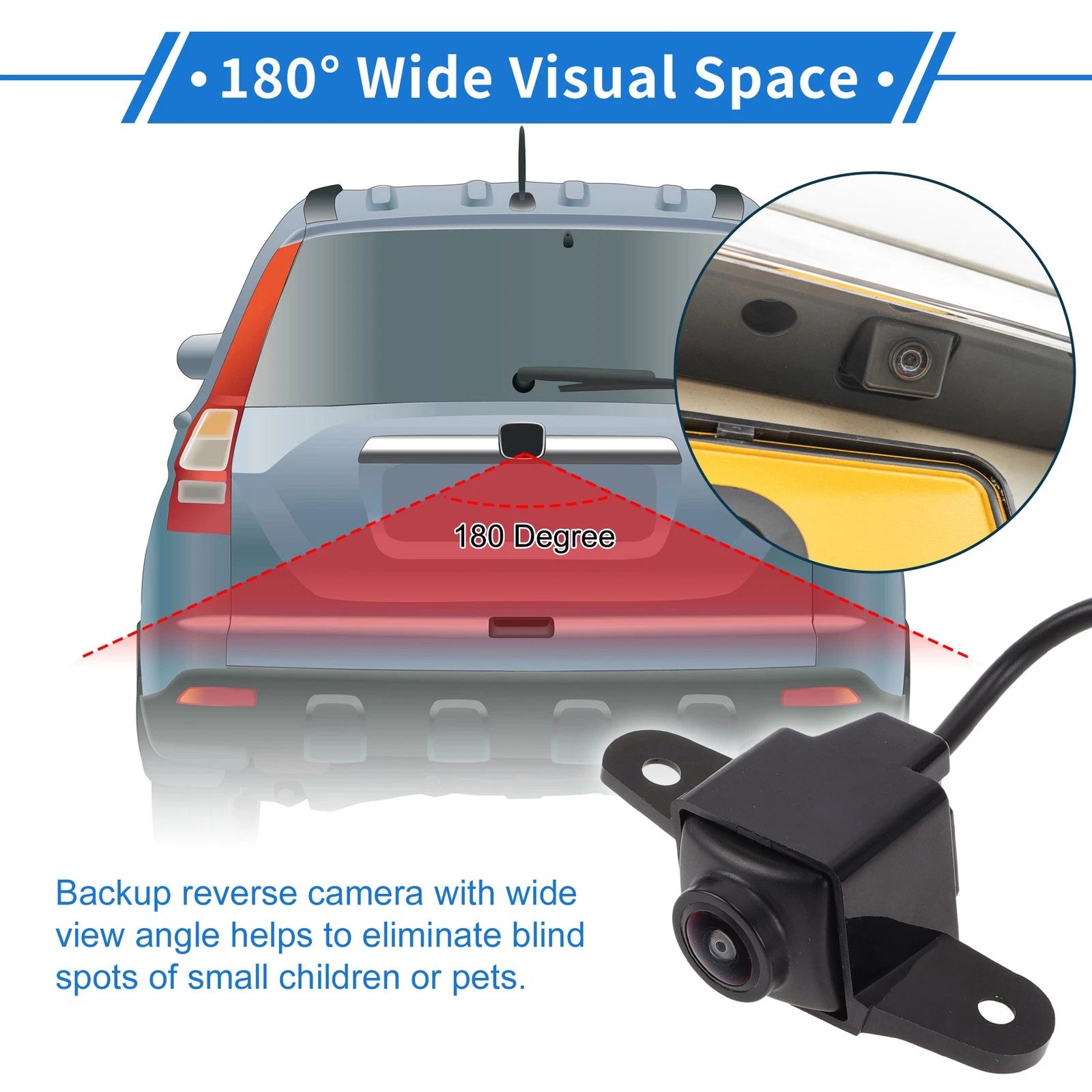 Left View Side Backup Camera 120-180° for Kia Optima (2016–2020)