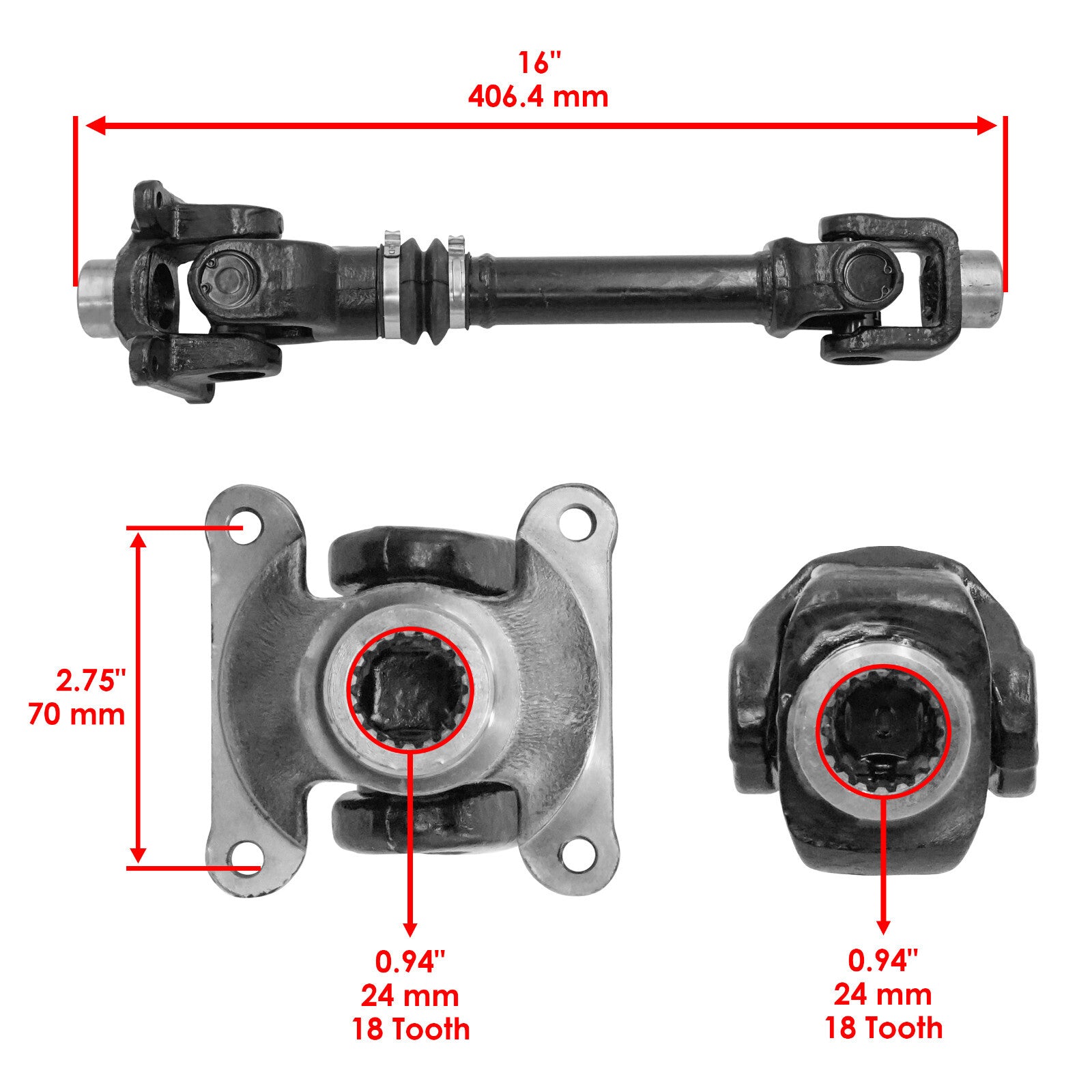 Rear Prop Drive Shaft Replacement for Can-Am Bombardier (2012–2017)