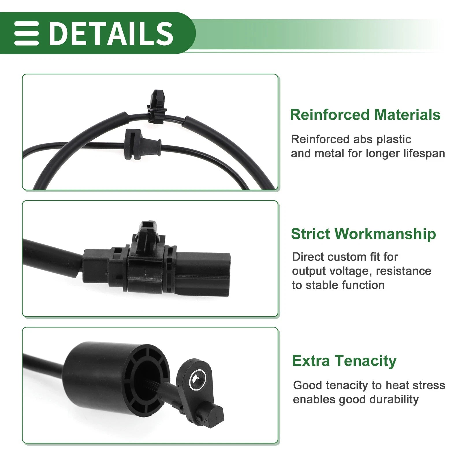 ABS Wheel Speed Sensor Rear Replacement for Honda Greiz Gienia (2010–2019)