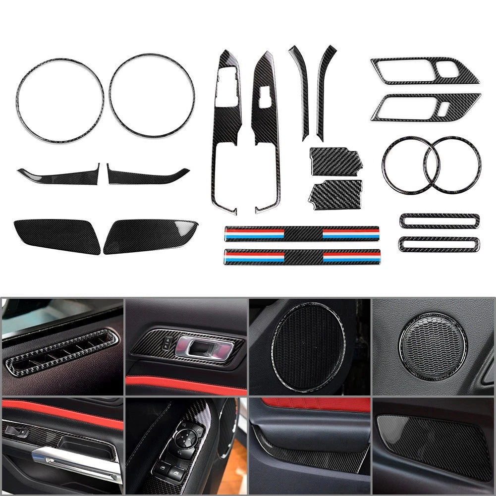 Door Panel Power Window Switch Cover for Ford Mustang (2015–2023)