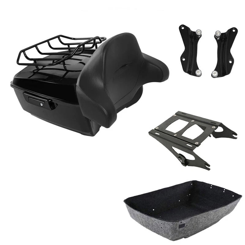 Trunk Backrest Mount Rack Docking Hardware for Harley Touring (2014–2026)
