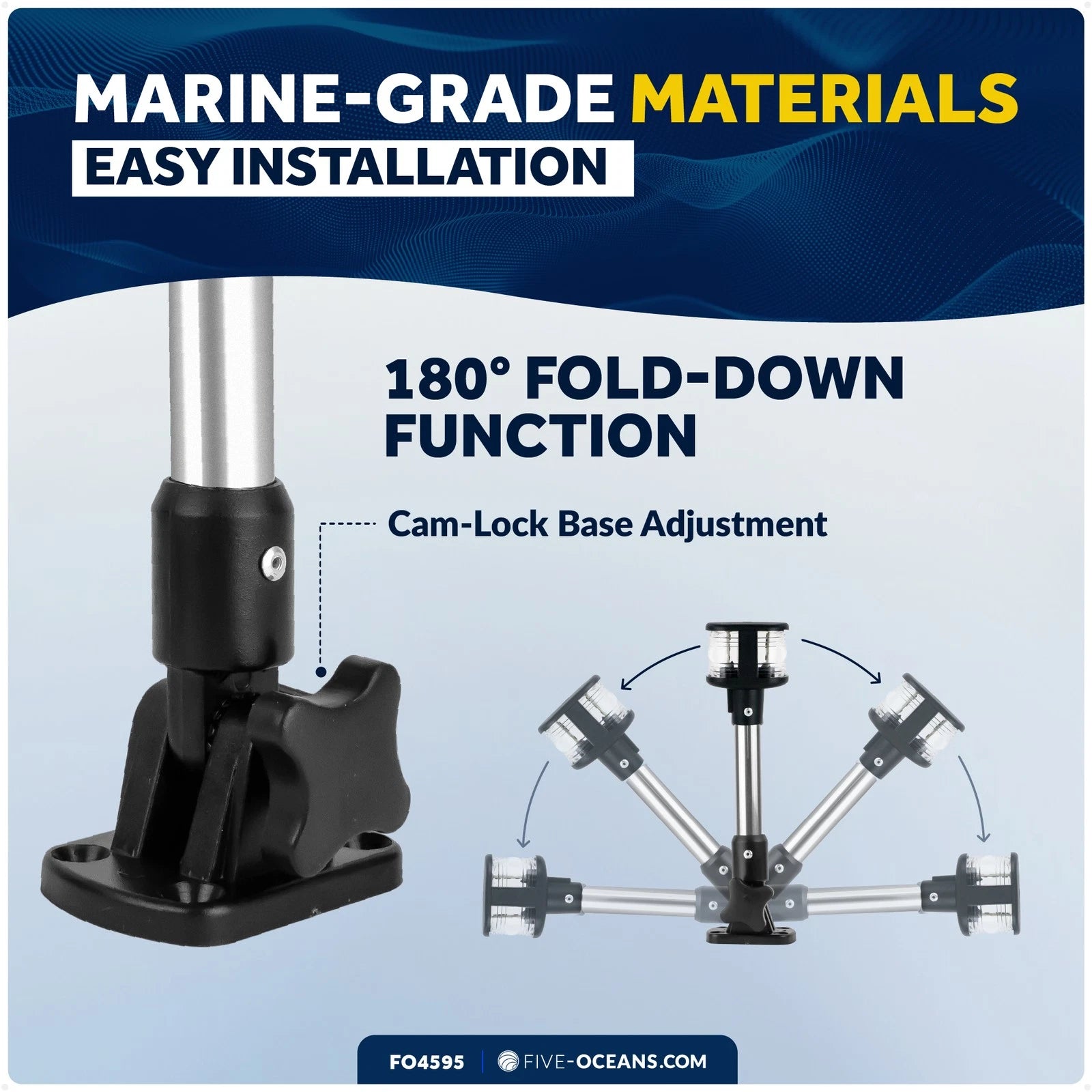 Stern Light Anchor Light for Boat (10.5")