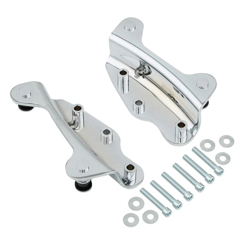Chrome 4 Point Docking Hardware Kit for Harley Touring Models (2009–2013)