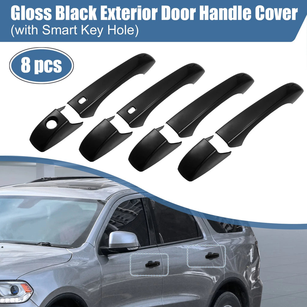 8pcs Side Door Handle Cover Trim Replacement for Dodge Durango (2011–2021)