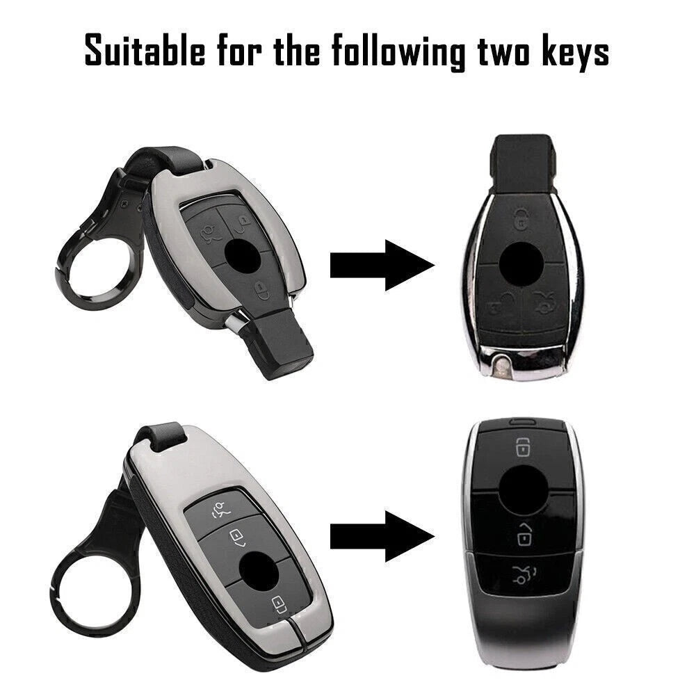 Key Cover Shell Case for Mercedes-Benz A B C E G Class GLA GLC (2015–2023)