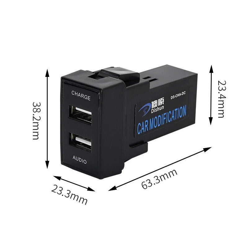USB-A QC3.0 Charger Socket for Mazda 3 5 6 RX8 MX5 CX7 CX9 BT50 (2004–2023)