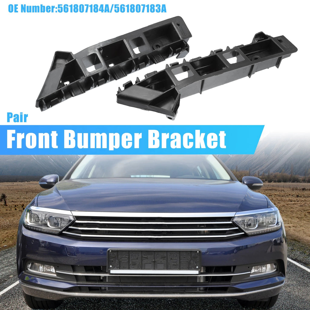 Pair Front Left Right Bumper Cover Brackets Replacement for Volkswagen (2010–2019)